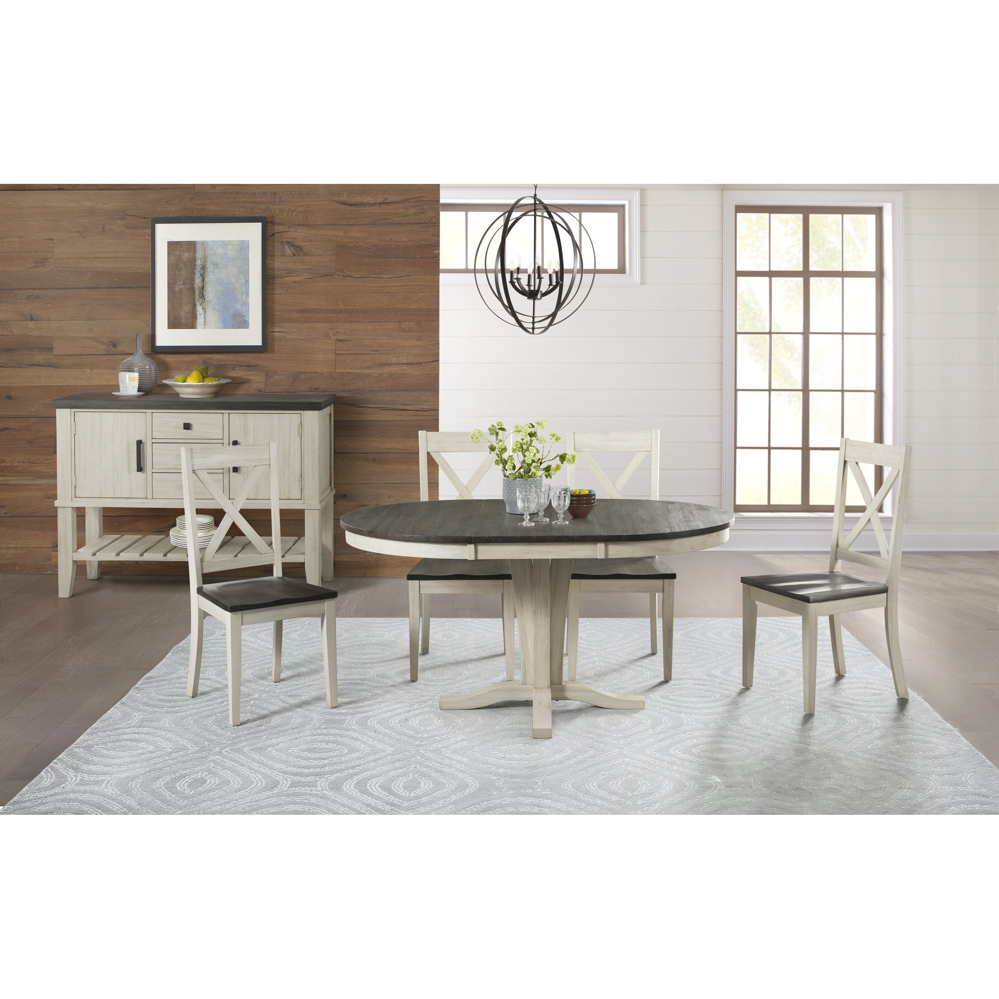 AAmerica Huron HURCO265Kx4 HURCO6100x1 5 Piece Pedestal Table and